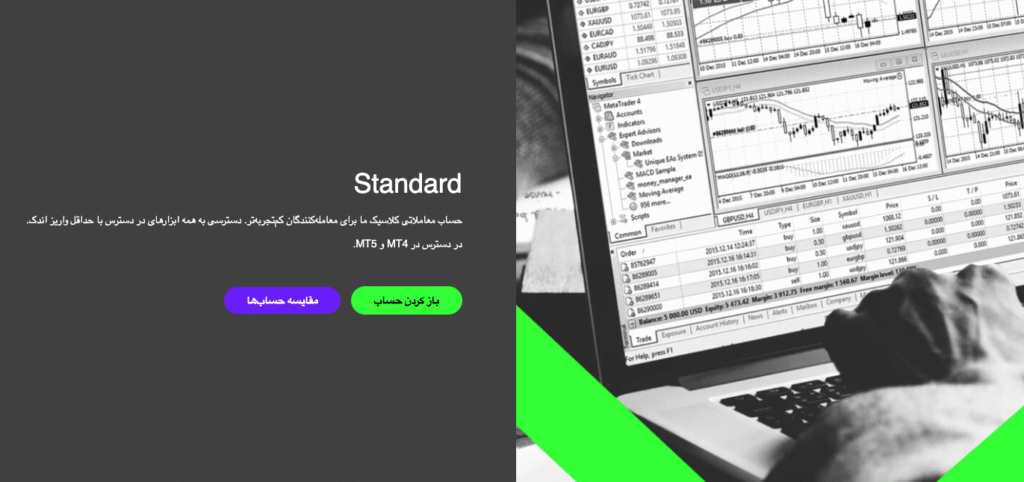حساب استاندارد بروکر آلپاری