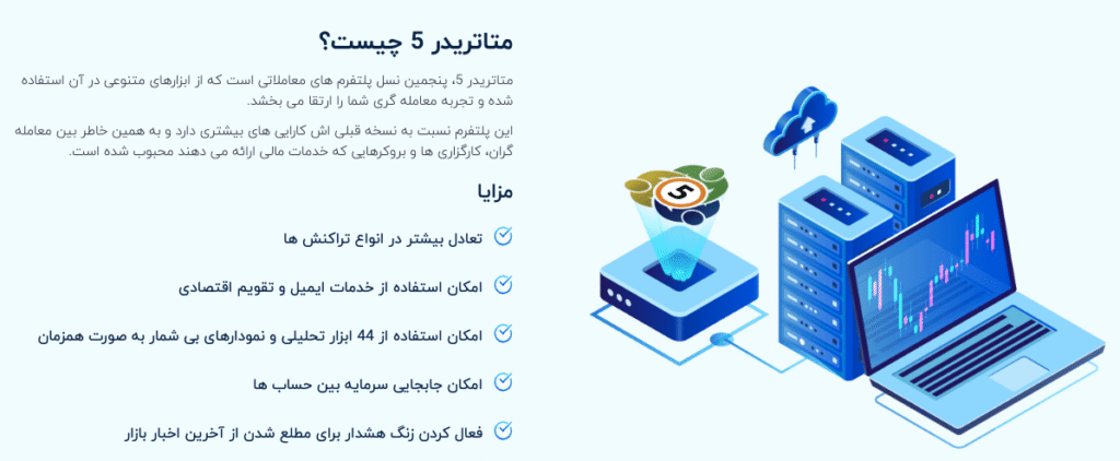 پلتفرم معاملاتی MT5 بروکر کپیتال اکستند