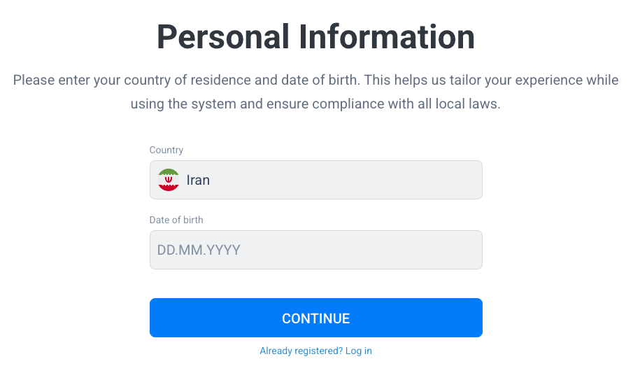 ثبت نام در LiteFinance